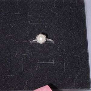 Pandora Silver Ring with White Pearl (retired)